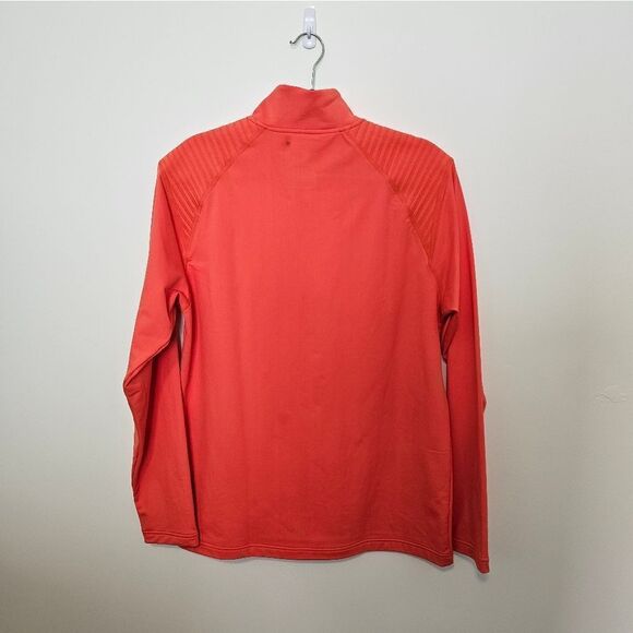 Descent Orange 1/4 Zip Pullover Mens L - Picture 4 of 6